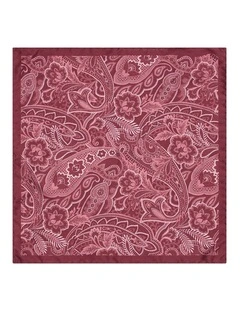Rossetti Pocket Square in Red