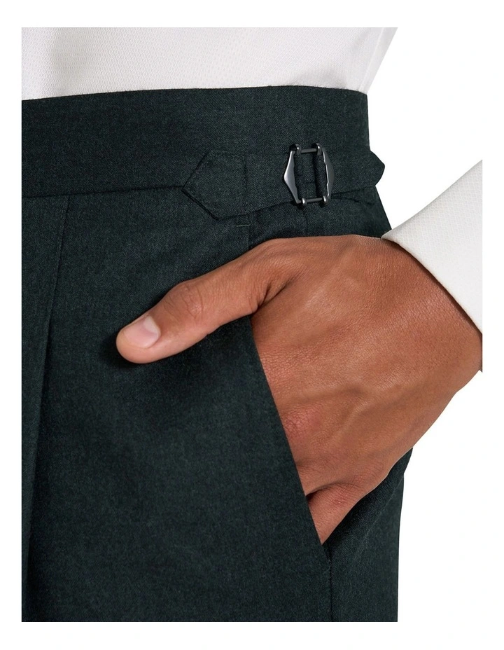 Timaru Trouser in Green Melange image 3