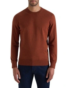 Wester Crew Knit in Dark Whisky