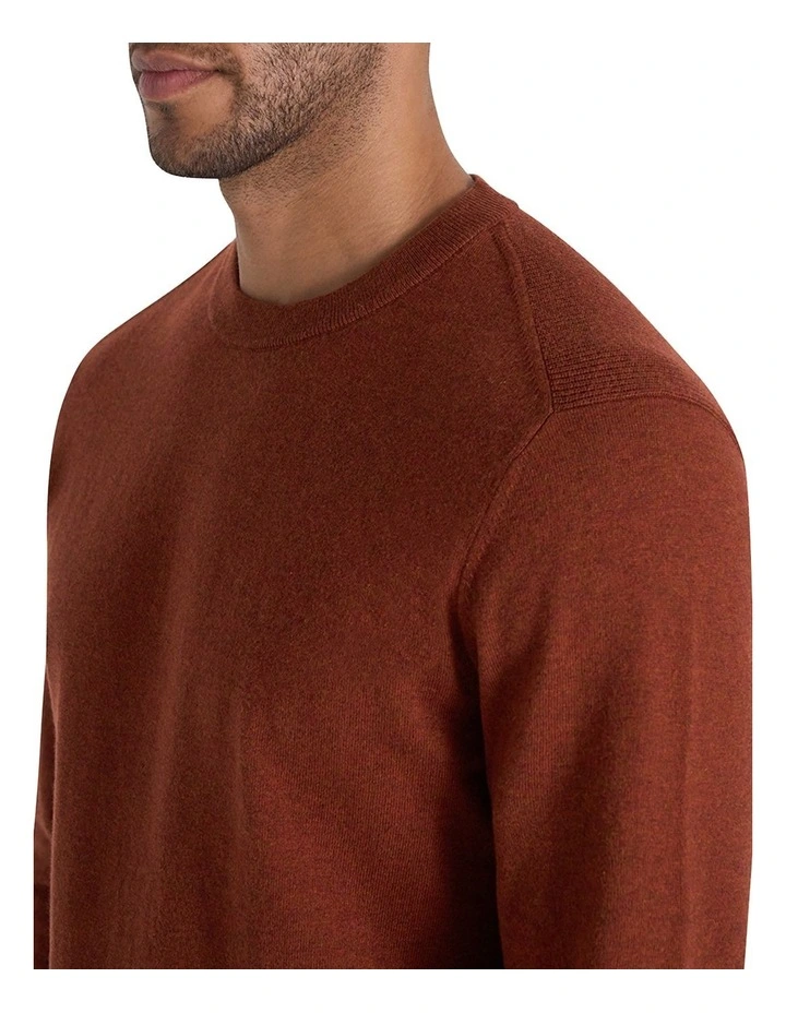 Wester Crew Knit in Dark Whisky image 3