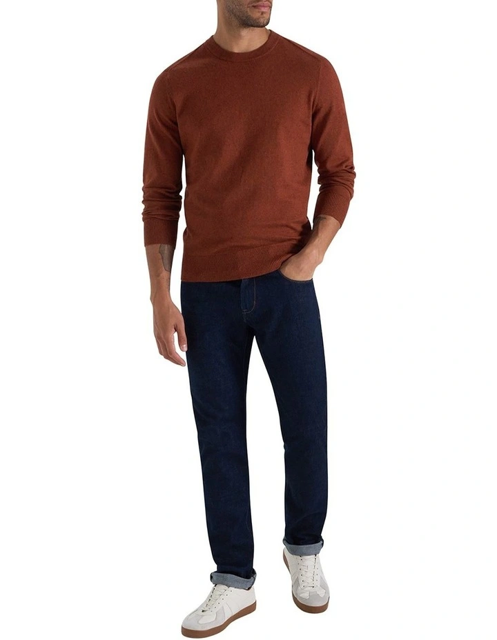 Wester Crew Knit in Dark Whisky image 4