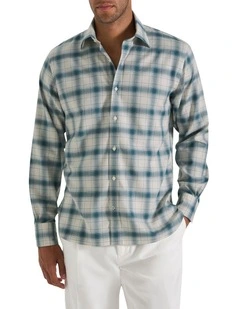 Burlington Check Shirt in Arctic Green