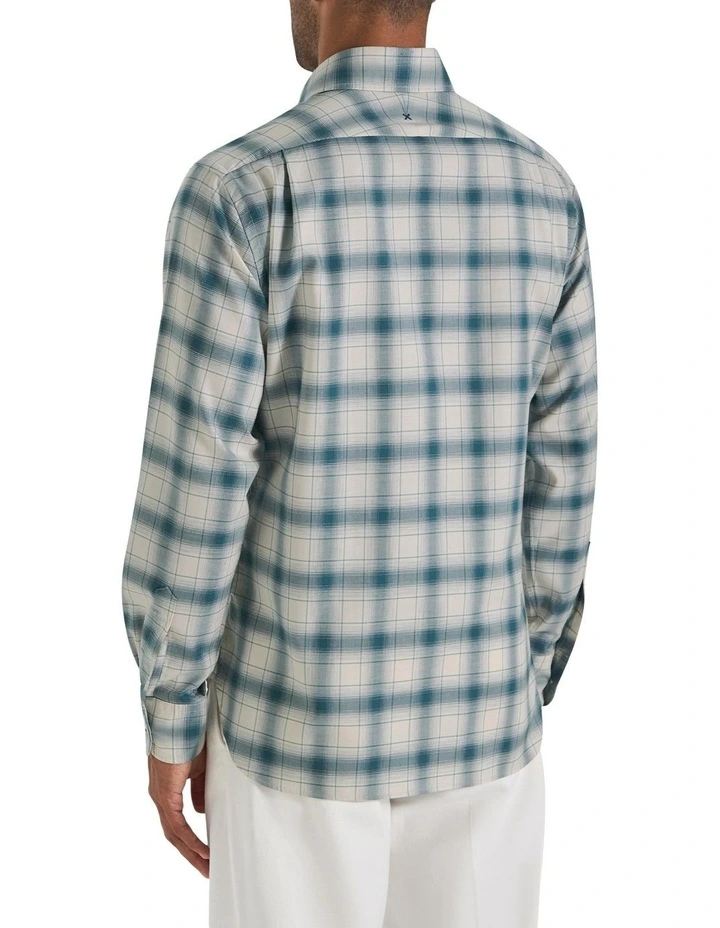 Burlington Check Shirt in Arctic Green image 2