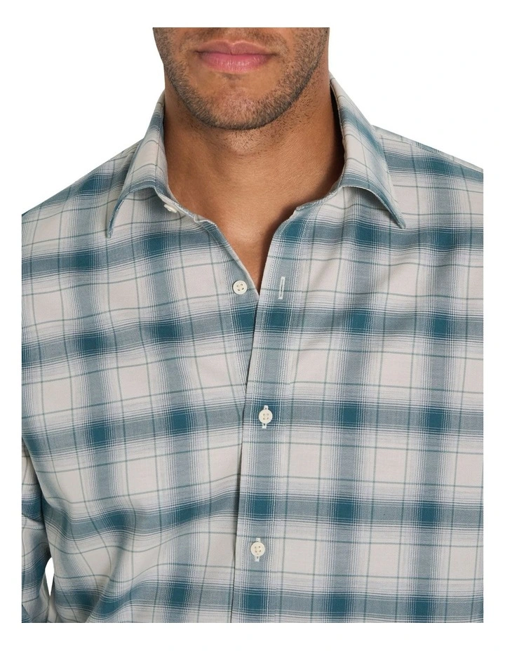 Burlington Check Shirt in Arctic Green image 4