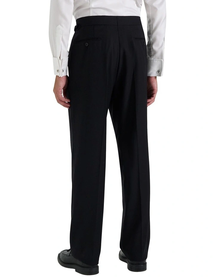 Guyra Single Pleat Relaxed Trs in Black image 2