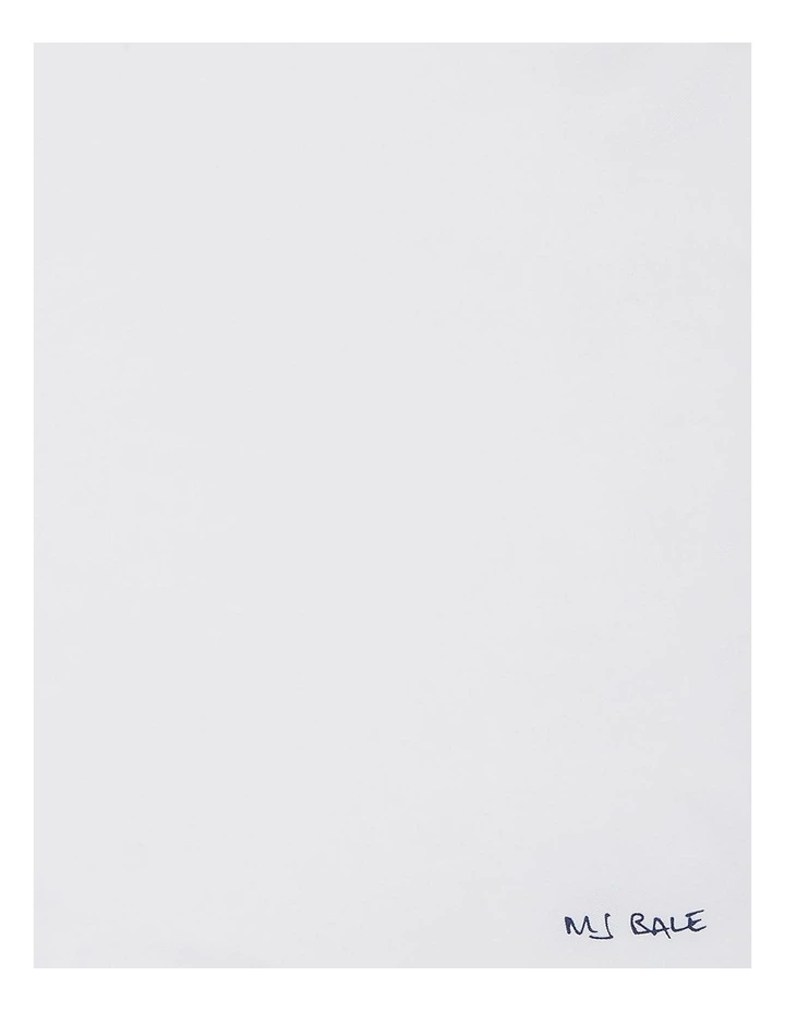 Sandburg Pocket Square in White Navy image 3