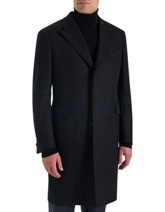 Culloden Coat in Black Grey