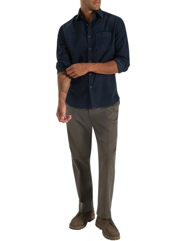 Geoff Cord Shirt in Navy image 5