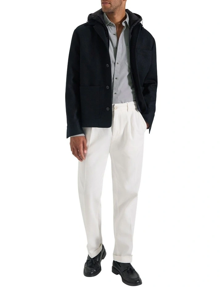 Geoff Cord Shirt in Powder Grey image 5