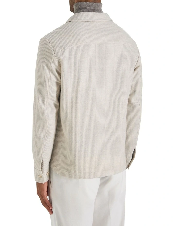 Kurt Wool Worker Jacket in Winter White image 3
