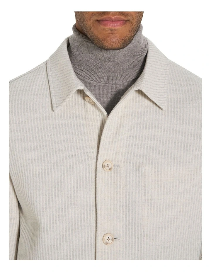 Kurt Wool Worker Jacket in Winter White image 4