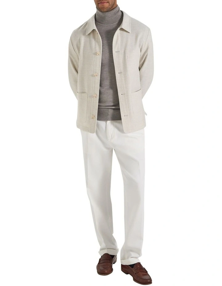 Kurt Wool Worker Jacket in Winter White image 6
