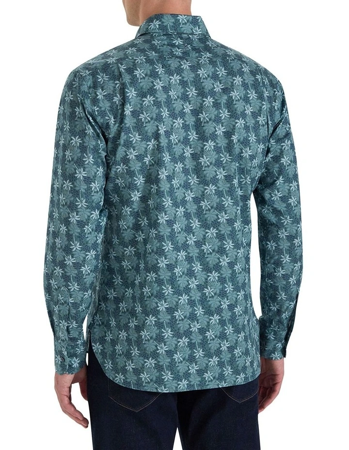 Lilas Printed Shirt in Green image 2