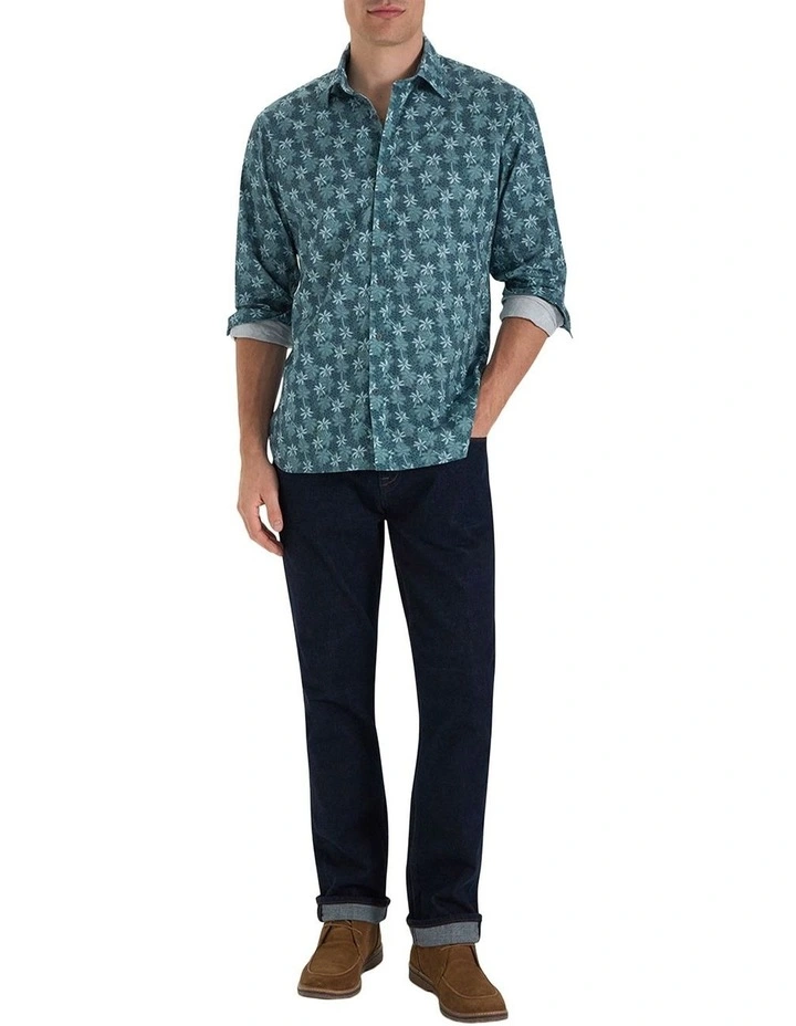 Lilas Printed Shirt in Green image 5