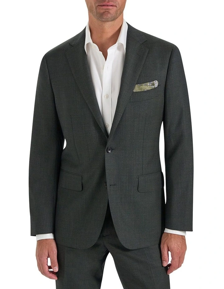 Snowdon Jacket in Green Melange image 1