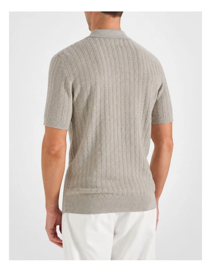 Harper SS Polo in Ecru image 2