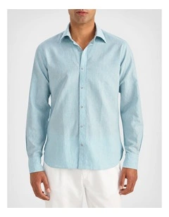 Martelly Stripe Shirt in Coastal Pine