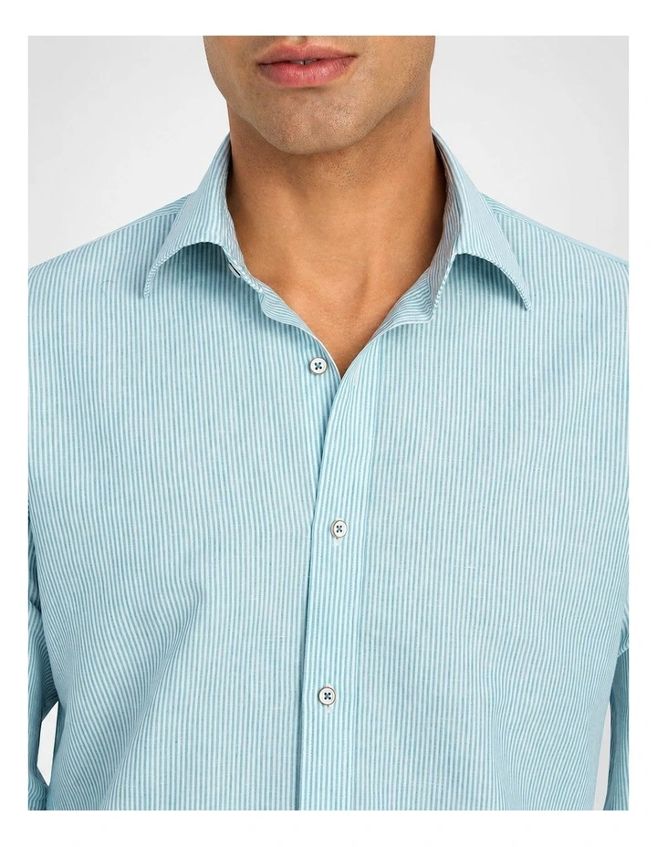 Martelly Stripe Shirt in Coastal Pine image 2