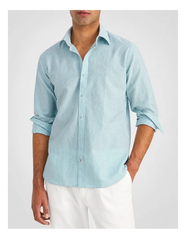 Martelly Stripe Shirt in Coastal Pine image 3