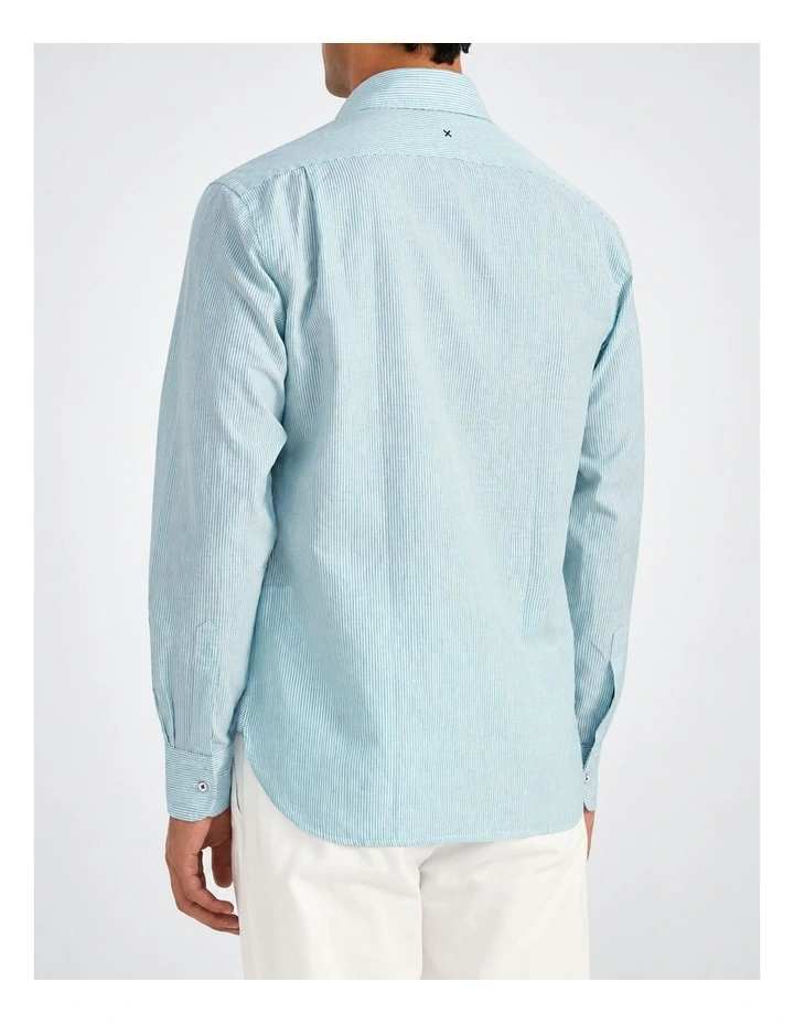 Martelly Stripe Shirt in Coastal Pine image 4