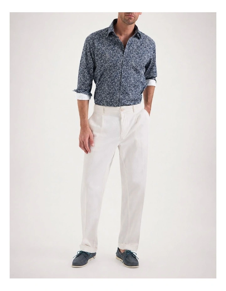Laurier Printed Shirt in Indigo image 5