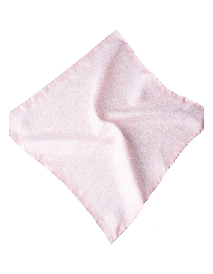 Belleville Pocket Square in Pink image 2