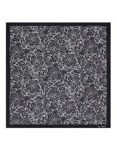Belleville Pocket Square in Black White