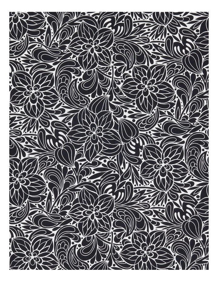 Belleville Pocket Square in Black White image 3