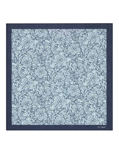 Belleville Pocket Square in Blue