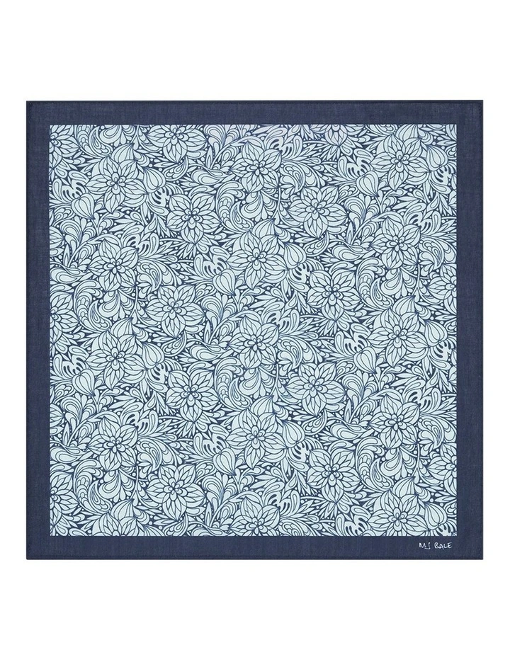 Belleville Pocket Square in Blue image 1