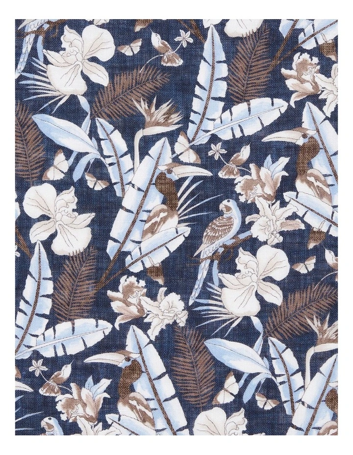 Bonassola Pocket Square in Brown Blue Sky image 2