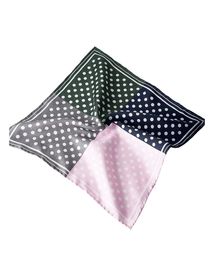 Camden Pocket Square in Grey Multi image 2