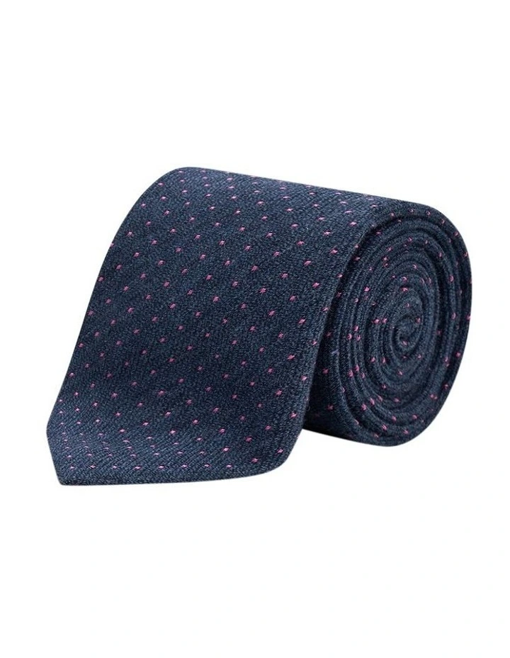 Cardinale Tie in Navy Pink image 1
