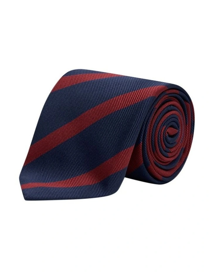 Delmonico Tie in Navy Red image 1
