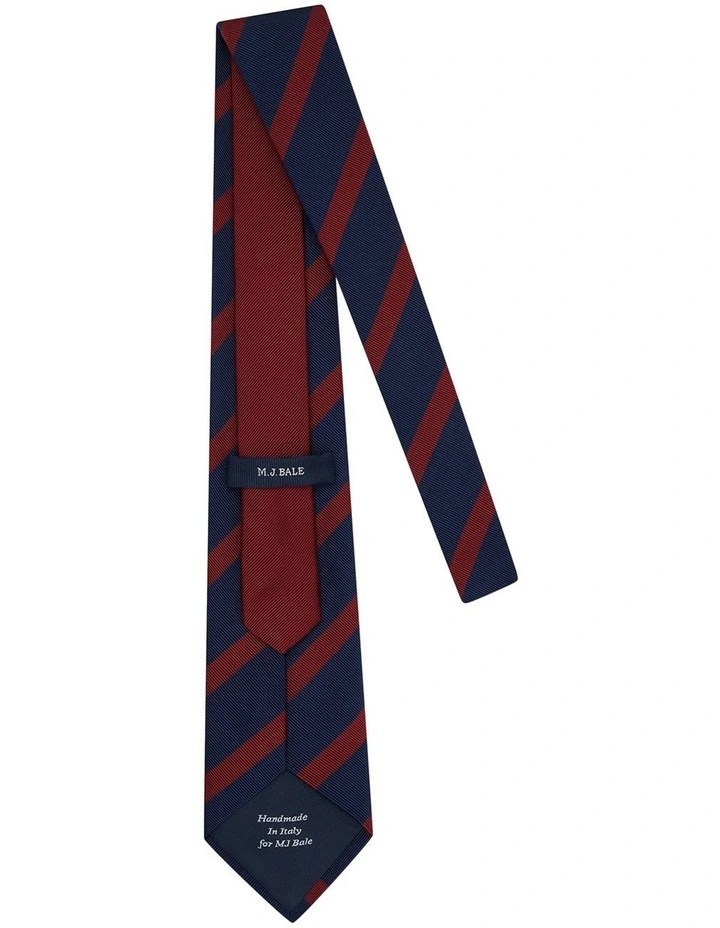 Delmonico Tie in Navy Red image 3