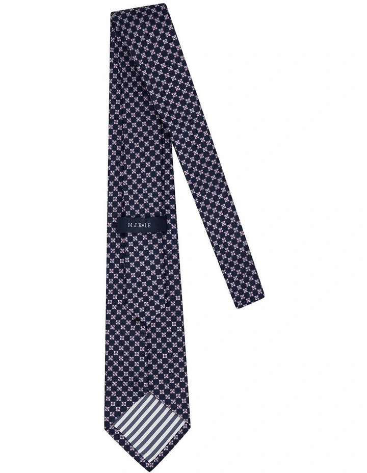 Elio Tie in Navy Pink image 3