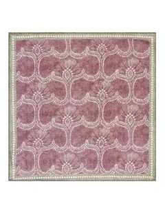 Fabro Pocket Square in Brown Burgundy
