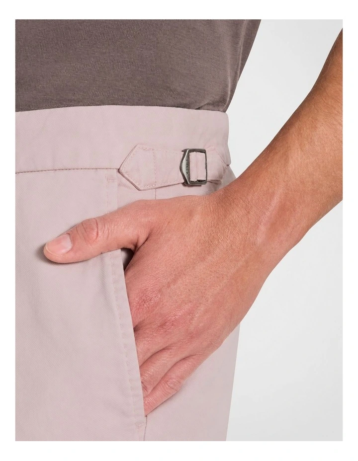 Farrelly Dobby Side Tab Short in Chalk Pink image 3