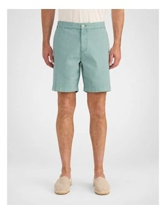 Farrelly Dobby Side Tab Short in Mint