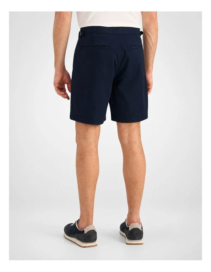 Farrelly Dobby Side Tab Short in Navy image 2