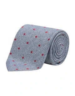 Filato Tie in Red Navy White