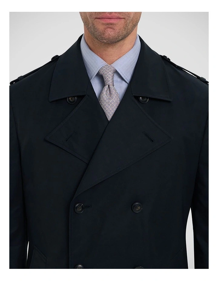 Hancock Trench Coat in Navy image 2