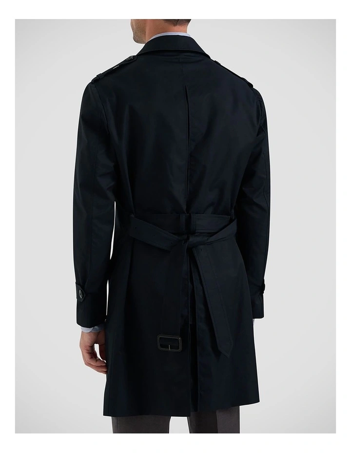 Hancock Trench Coat in Navy image 4