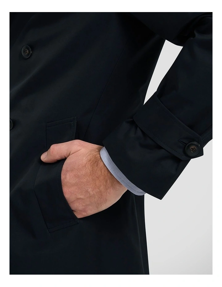 Hancock Trench Coat in Navy image 5