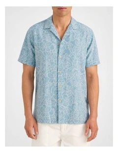 Jolla Camp Collar Shirt in Blue