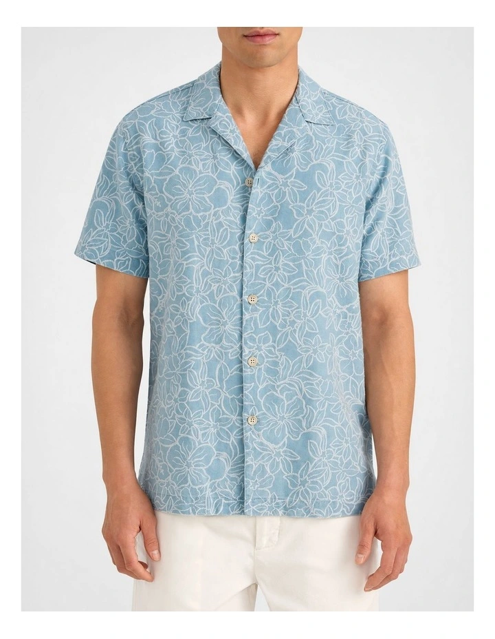 Jolla Camp Collar Shirt in Blue image 1