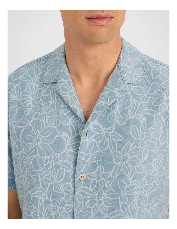 Jolla Camp Collar Shirt in Blue image 4