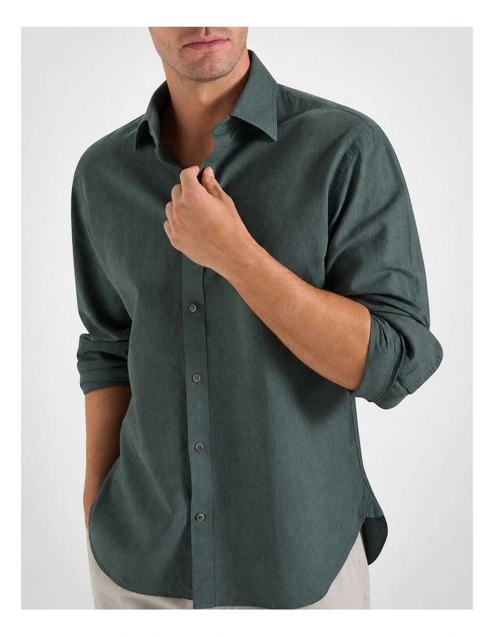 Martelly Shirt in Olive Green image 3