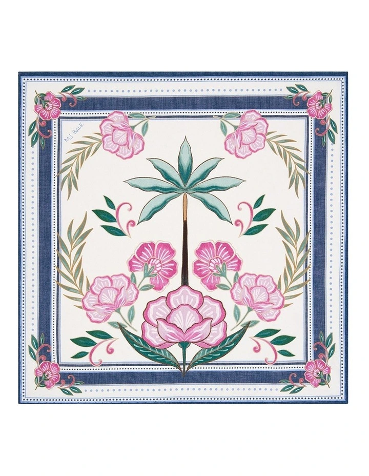 Palmar Pocket Square in Ecru image 1