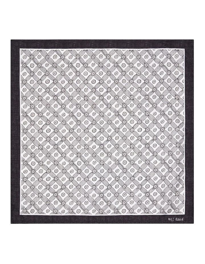 Pendry Pocket Square in Charcoal Grey image 1